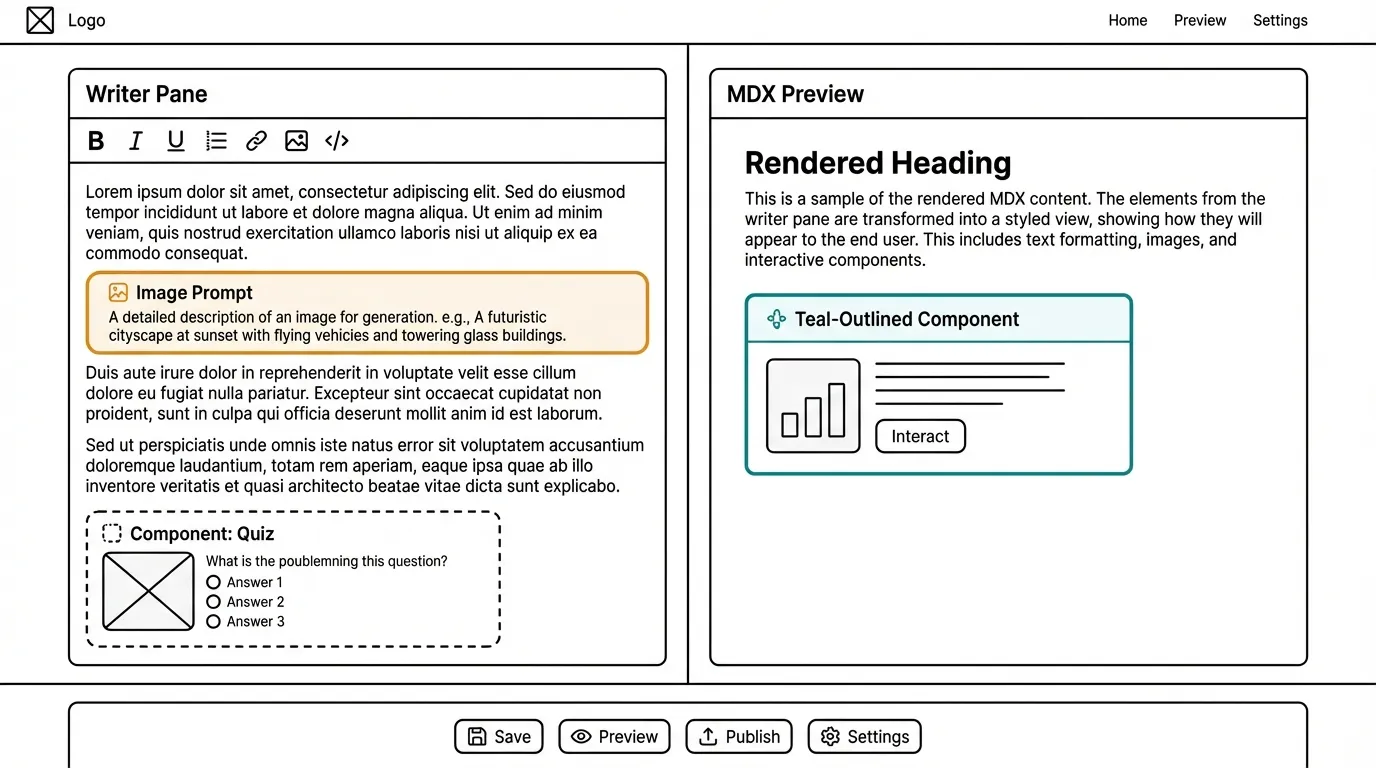 Design of landing page of Contribution Studio